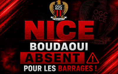 OGCN – ASSE : Une lourde absence tombe pour Nice !