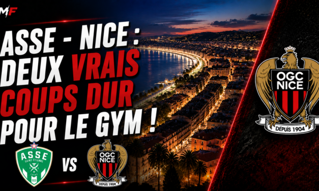 ASSE – Nice : Deux vrais coup durs pour le Gym avant les barrages