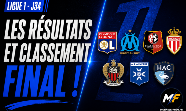 Ligue 1 – J34 : Multiplex fou entre sourires et pleurs, le classement final !