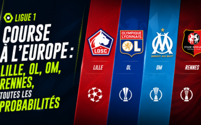 Ligue 1 – Course à l&rsquo;Europe : Lille, OL, OM, Rennes, toutes les probabilités