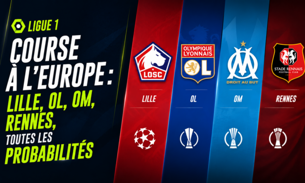 Ligue 1 – Course à l&rsquo;Europe : Lille, OL, OM, Rennes, toutes les probabilités