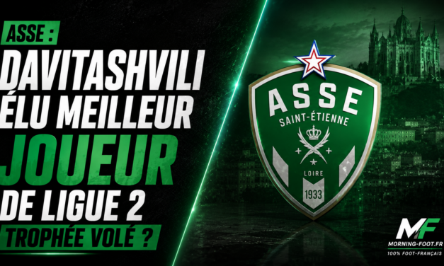 ASSE : Davitashvili élu meilleur joueur de Ligue 2. Trophée volé ?