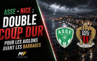ASSE – Nice : Double coup dur pour les Aiglons avant les barrages