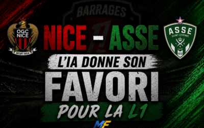 Nice – ASSE : Qui va monter en Ligue 1 ? L’IA a tranché