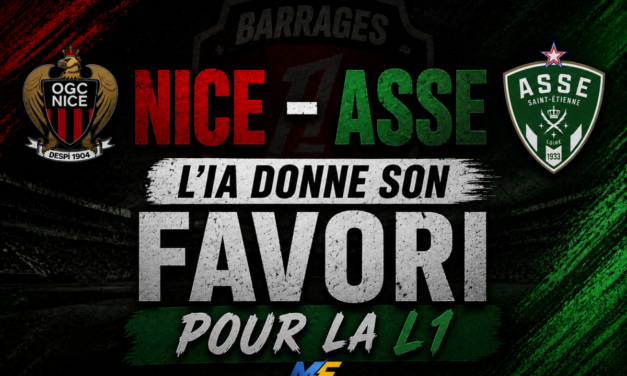 Nice – ASSE : Qui va monter en Ligue 1 ? L&rsquo;IA a tranché