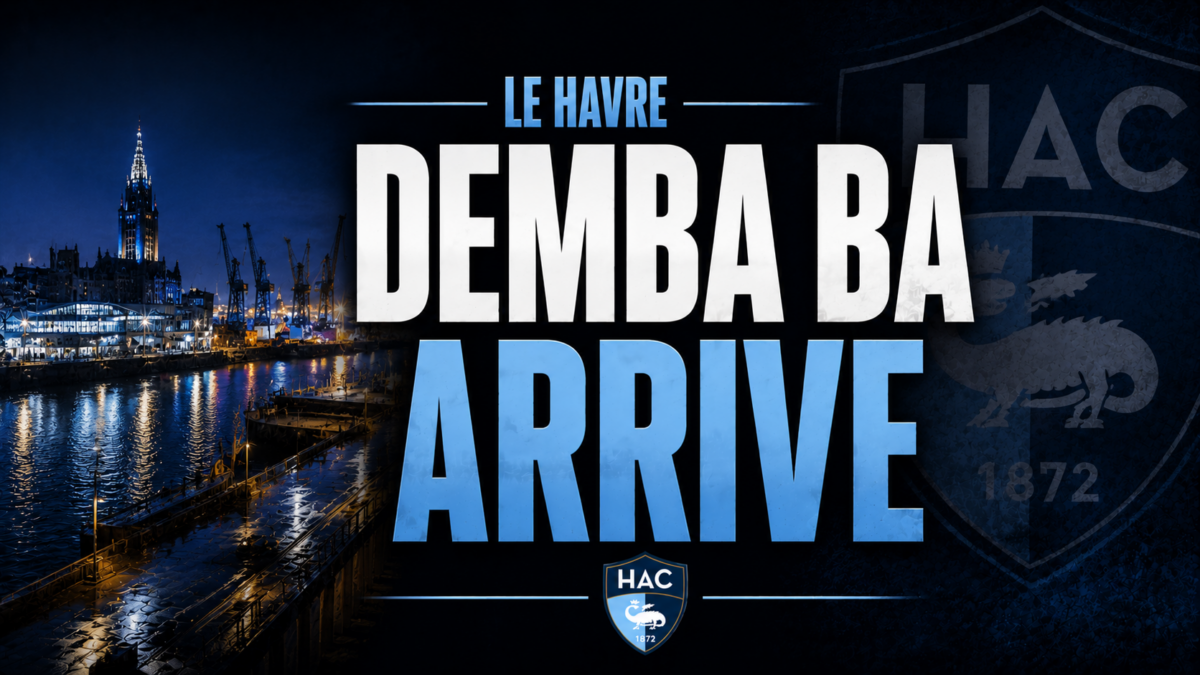 Le Havre Demba Ba arrive Portrait Le Havre Demba Ba arrive Portrait