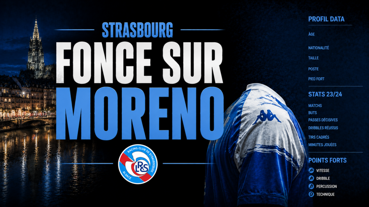 Strasbourg fonce sur Moreno Profil DATA Strasbourg fonce sur Moreno Profil DATA