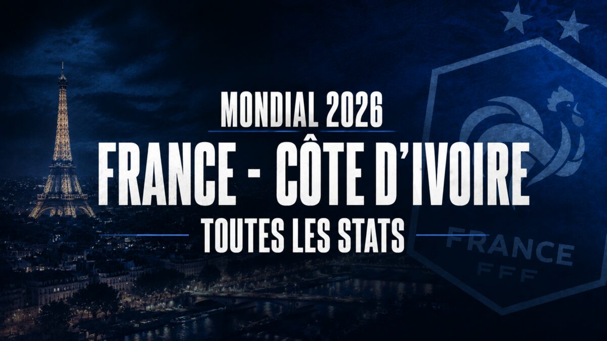 Mondial 2026 France - Côte d'Ivoire Toutes les Stats