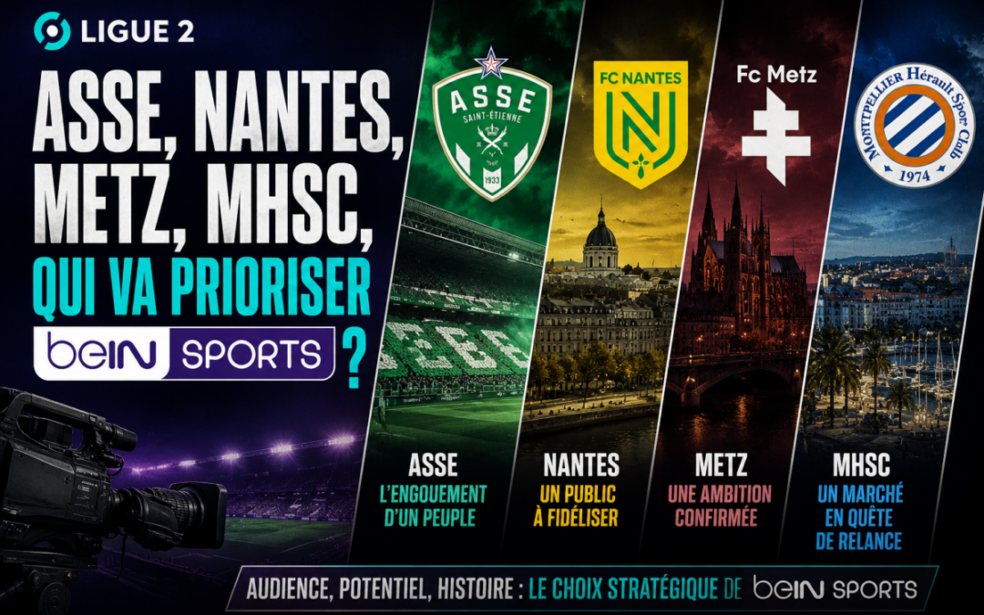 Ligue 2 : ASSE, Nantes, Metz, qui sera diffusé en priorité ? BeIN Sports répond